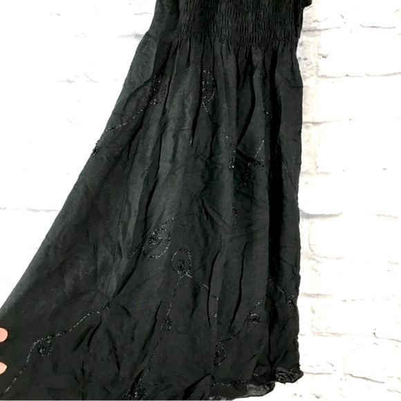 NWOT‎ Beaded and Sequined Strap Midi Sundress Coverup Island Planet - Picture 5 of 9